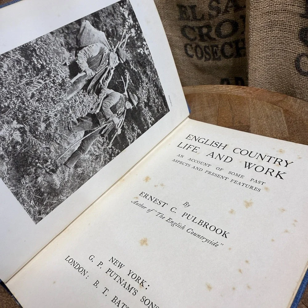 1923 English Country Life and Work Pulbrook First Edition Antique Book